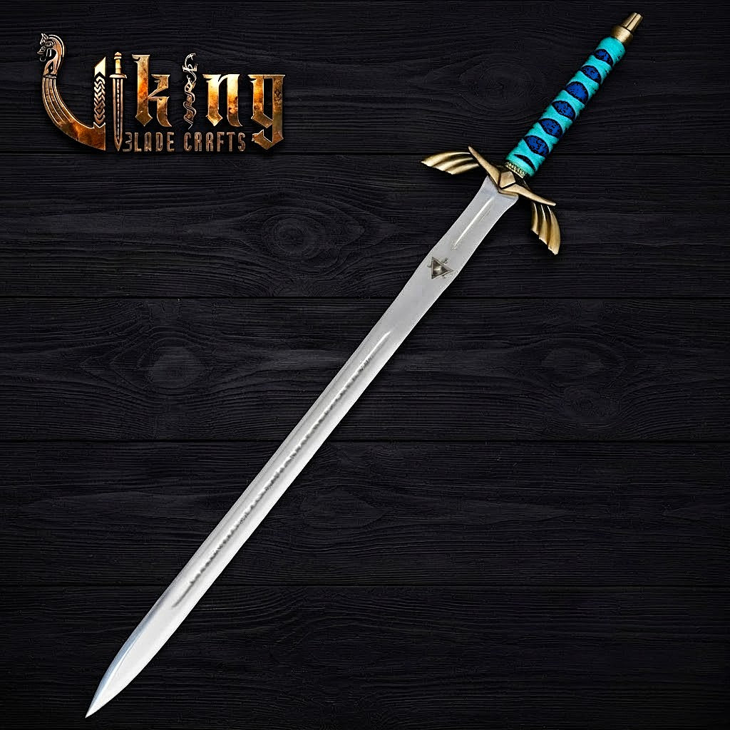Zelda-Inspired Goddess Longsword | Blue or Black Handle | Matching Scabbard