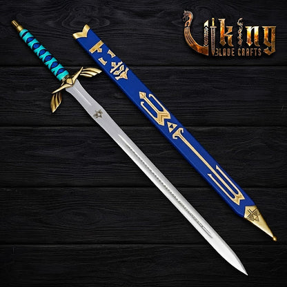 Zelda-Inspired Goddess Longsword | Blue or Black Handle | Matching Scabbard