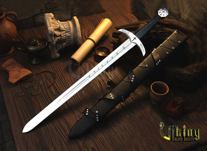 Templar Knight Sword – Medieval Replica Crusader Blade Collectible
