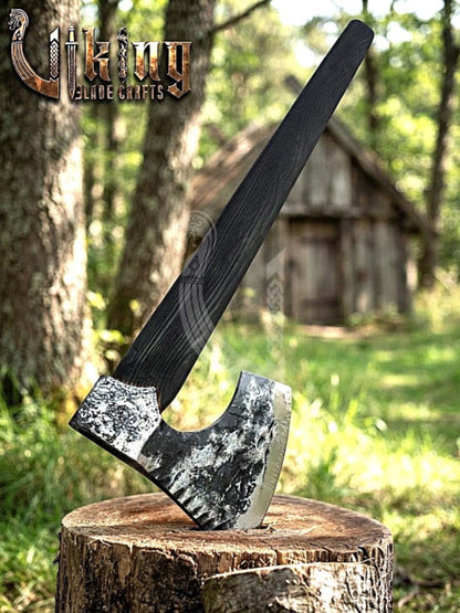 True Hand-Forged Viking Bearded Axe 30" | Corrugated Skeggøx