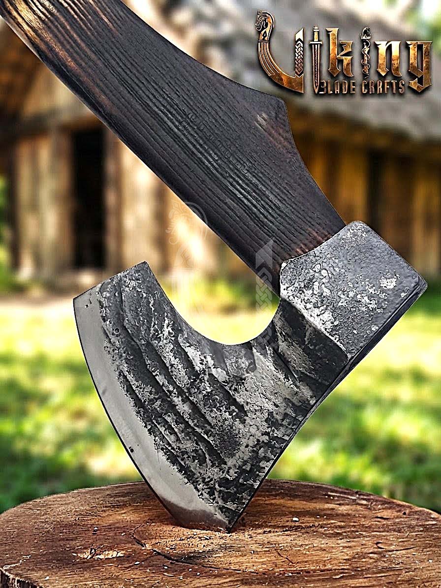 Hand-Forged Viking Bearded Axe 30" | Recurve Carbon Steel Skeggøx