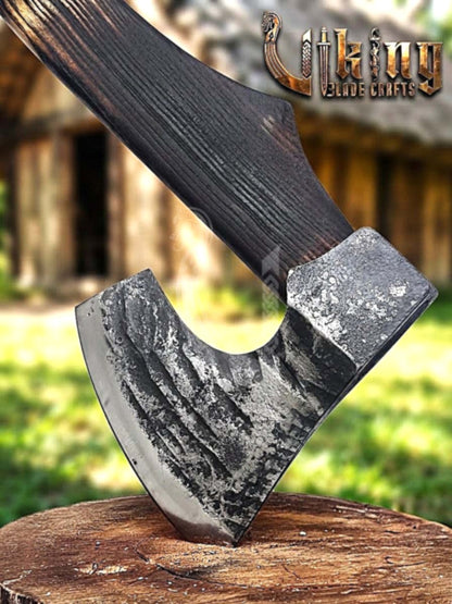Hand-Forged Viking Bearded Axe 30" | Recurve Carbon Steel Skeggøx