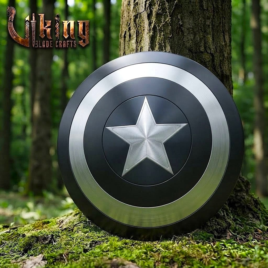 The Stealth Avenger’s Aegis 24" Hardened Steel Black Captain America Shield