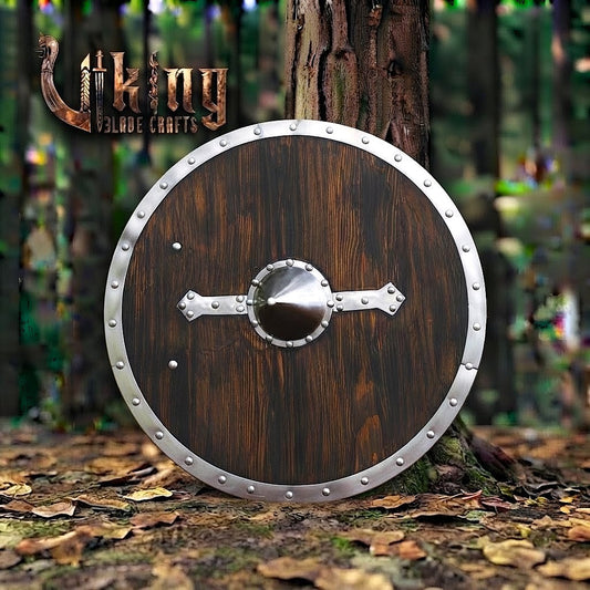 The Skjöldr of Kattegat Horizontal Flanged-Brace Norse Shield