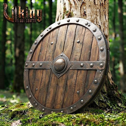 The Skjöldr of Birka Horizontal Diamond-Collar Norse Shield