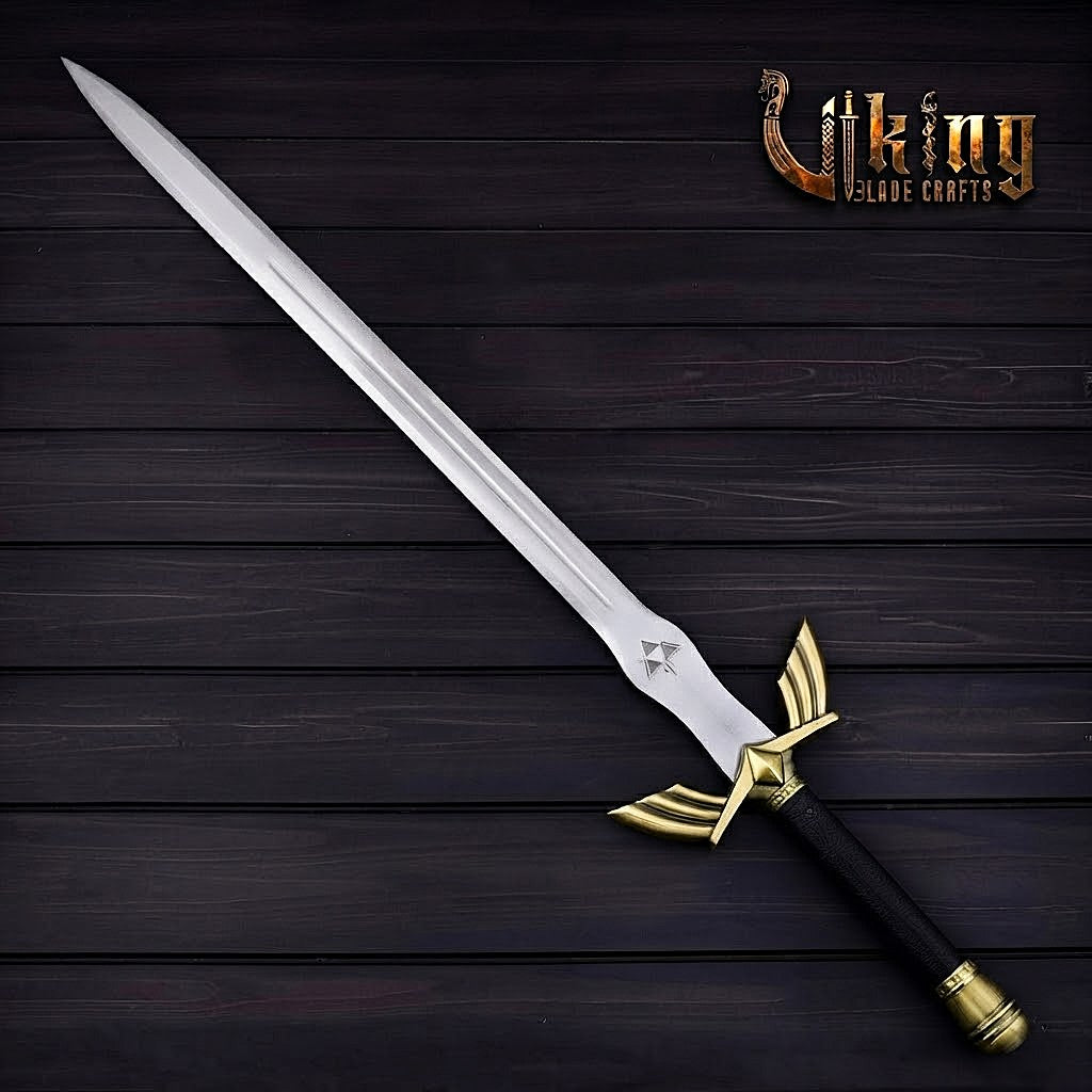 Zelda-Inspired Goddess Longsword | Blue or Black Handle | Matching Scabbard