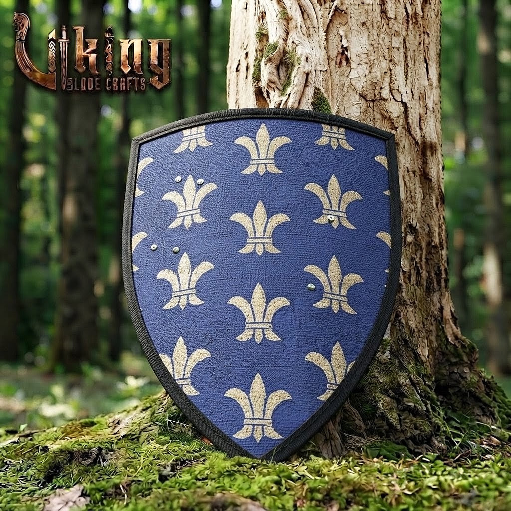 The Sovereign’s Aegis Fleur-de-lis Royal Medieval Heater Shield