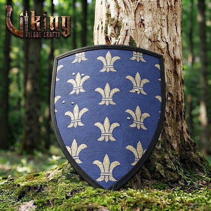 The Sovereign’s Aegis Fleur-de-lis Royal Medieval Heater Shield
