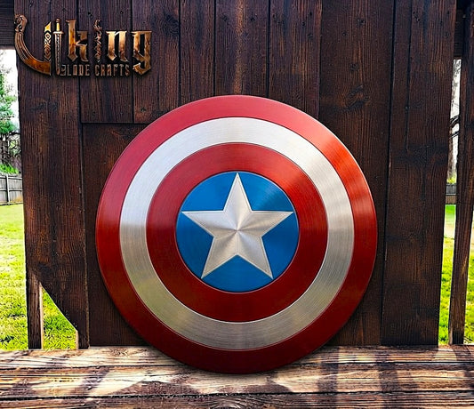 The First Avenger’s Aegis 24" Hardened Steel Captain America Shield