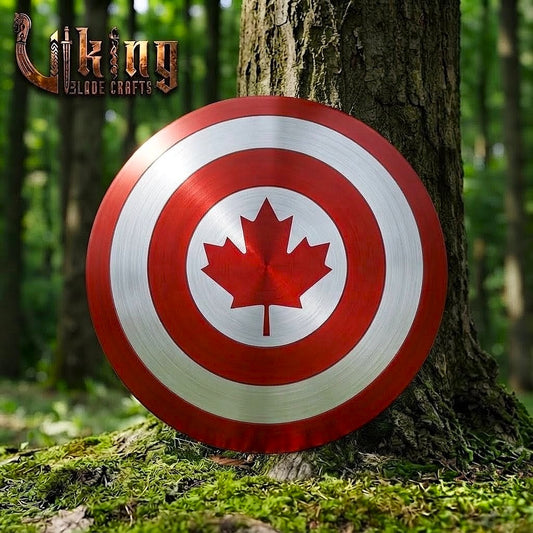 The Guardian’s Aegis 24" Hardened Steel Maple Leaf Shield