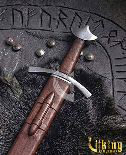 Three-Lobed Petersen Type Viking Sword: Historic Early Medieval Blade