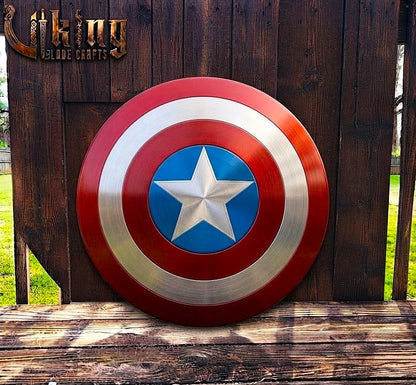 The First Avenger’s Aegis 24" Hardened Steel Captain America Shield