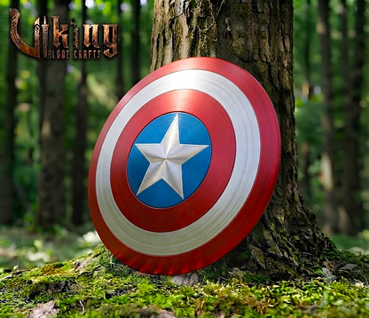 The First Avenger’s Aegis 24" Hardened Steel Captain America Shield