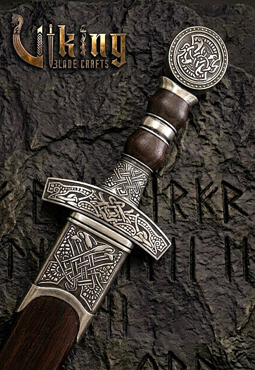 Hand-Forged Viking Sword – Custom Stainless Steel Norse Blade with Scabbard