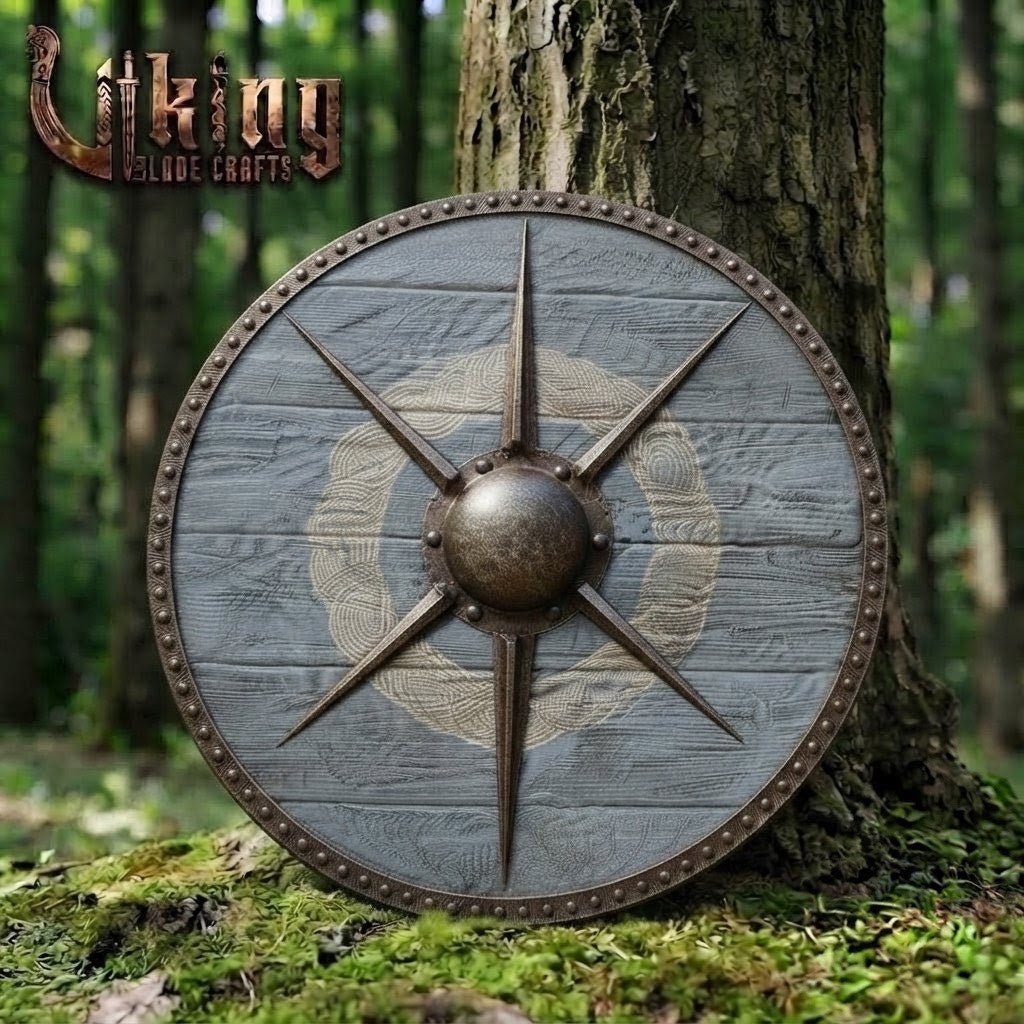 The Ægir’s Compass: 6-Spoke Star-Burst Viking Shield