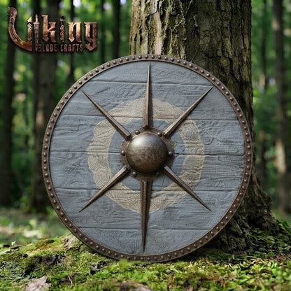 The Ægir’s Compass: 6-Spoke Star-Burst Viking Shield