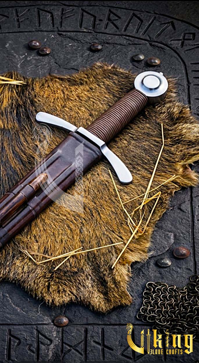 Handcrafted Medieval Crusader Sword Replica: Historic Knightly Blade