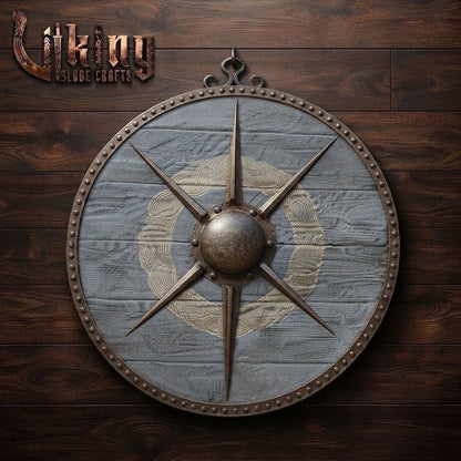 The Ægir’s Compass: 6-Spoke Star-Burst Viking Shield