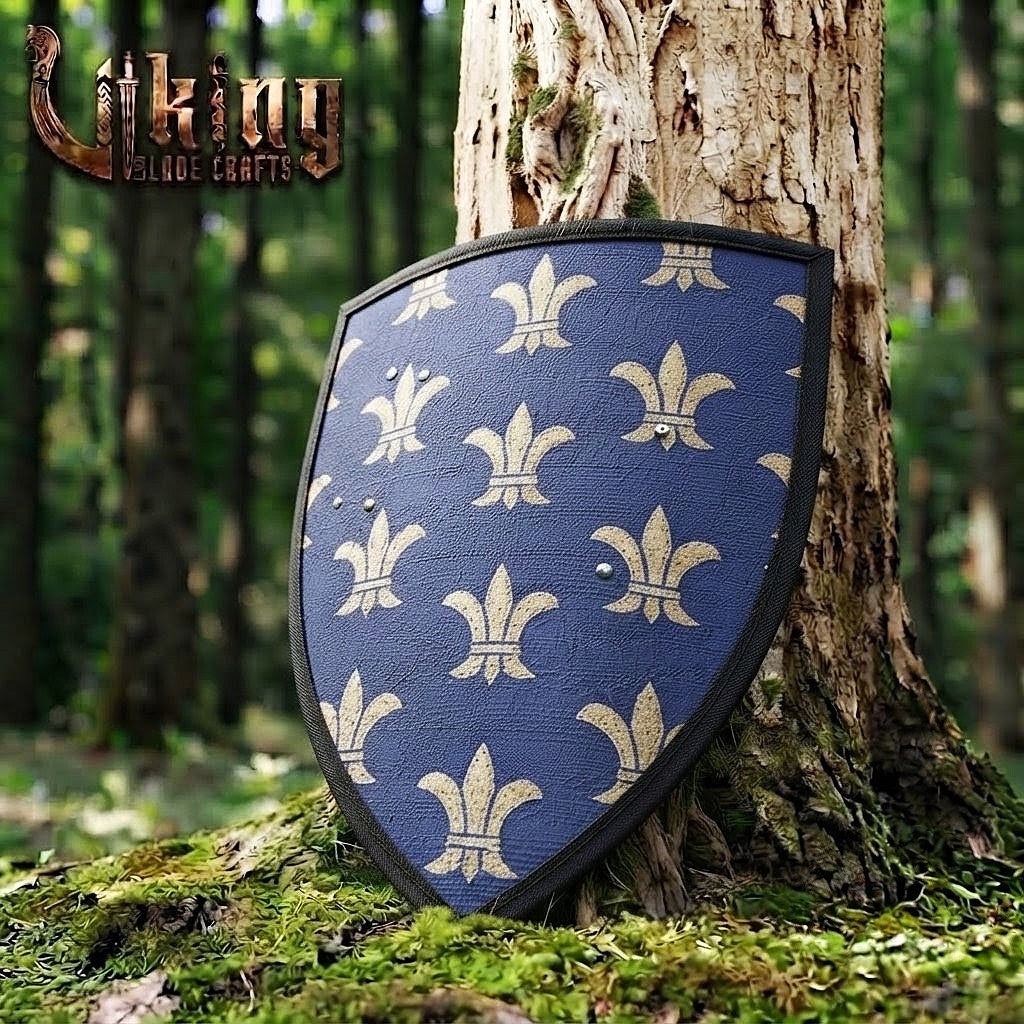 The Sovereign’s Aegis Fleur-de-lis Royal Medieval Heater Shield