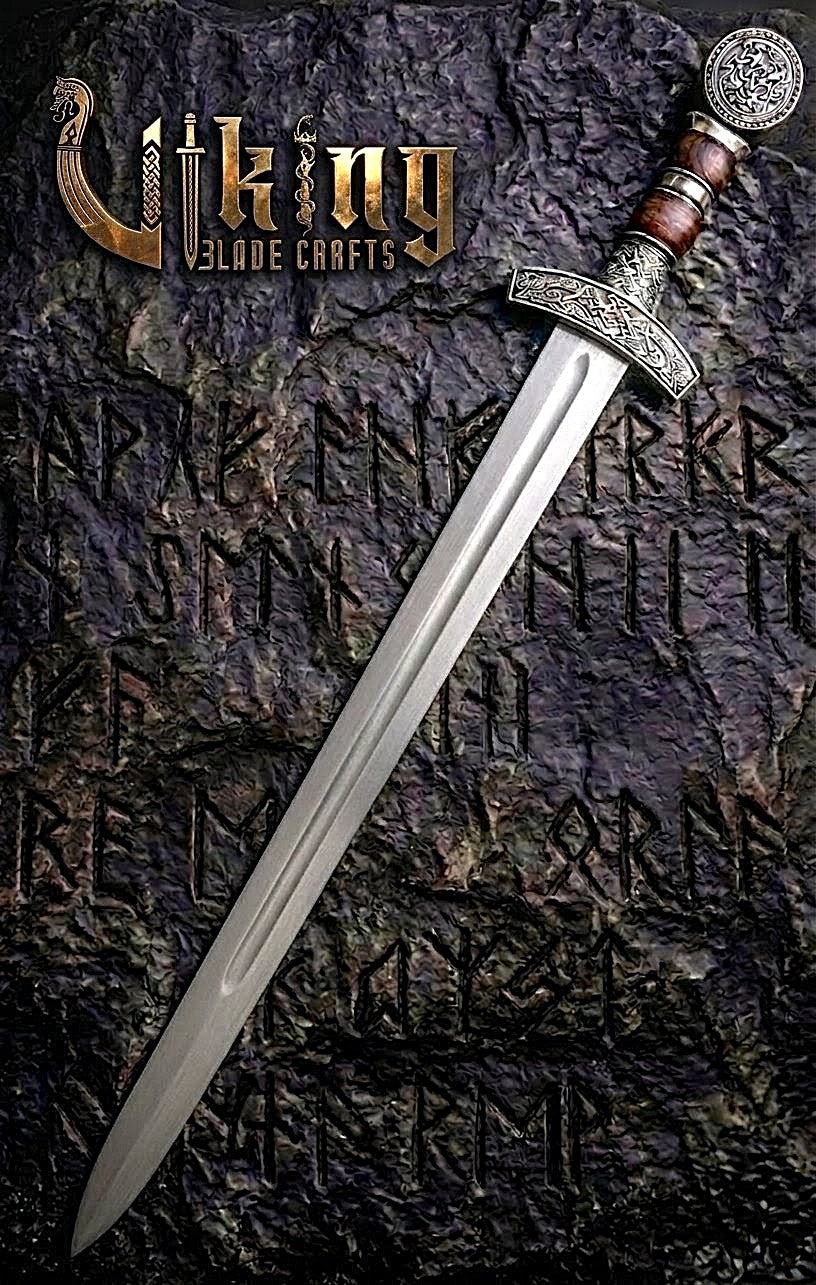 Hand-Forged Viking Sword – Custom Stainless Steel Norse Blade with Scabbard