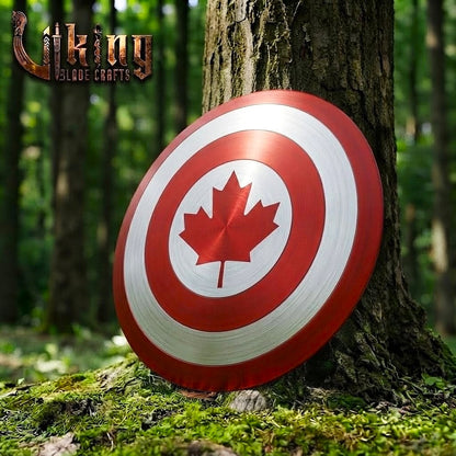 The Guardian’s Aegis 24" Hardened Steel Maple Leaf Shield