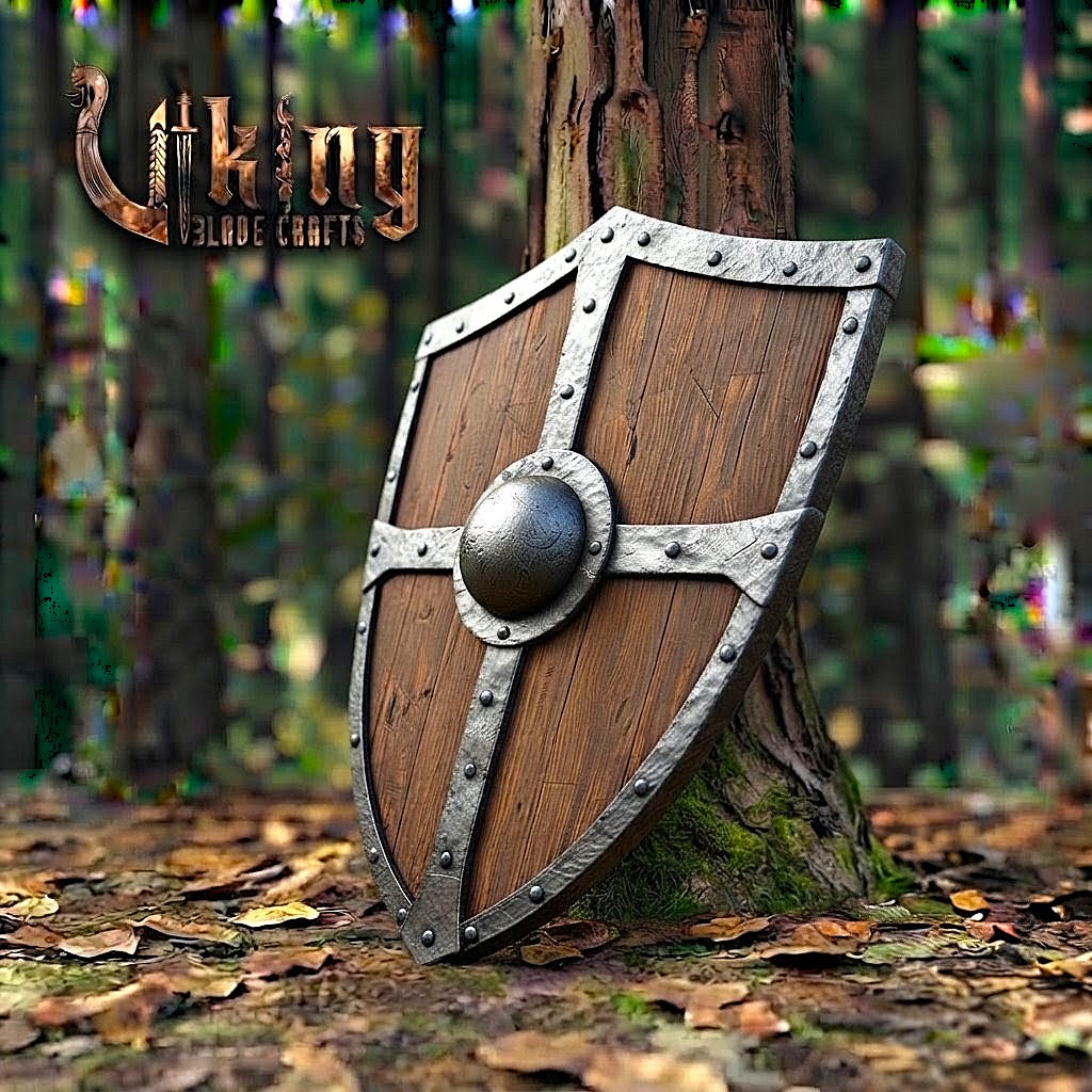 The Shield of the Black Guard: Hand-Crafted Steel-Braced Medieval Shield
