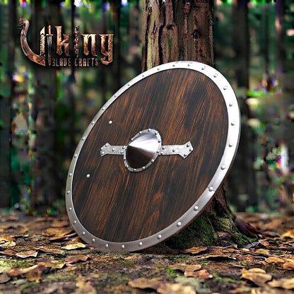 The Skjöldr of Kattegat Horizontal Flanged-Brace Norse Shield