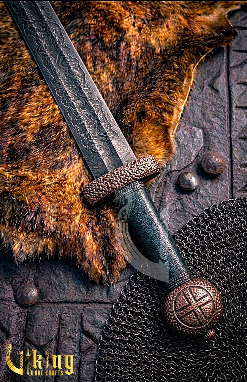 Premium Handcrafted Cross Pattee Knight Sword Replica With Copper Alloy Case
