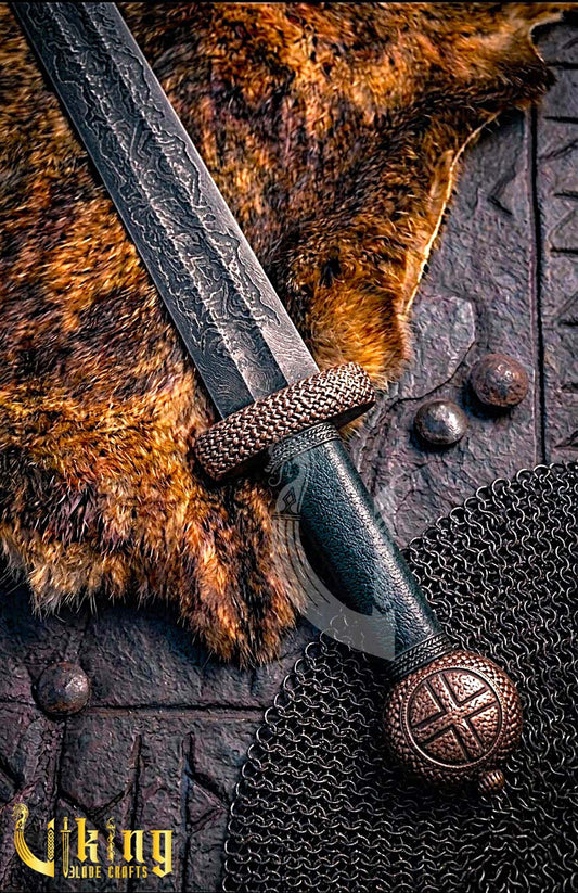 Premium Handcrafted Cross Pattee Knight Sword Replica With Copper Alloy Case