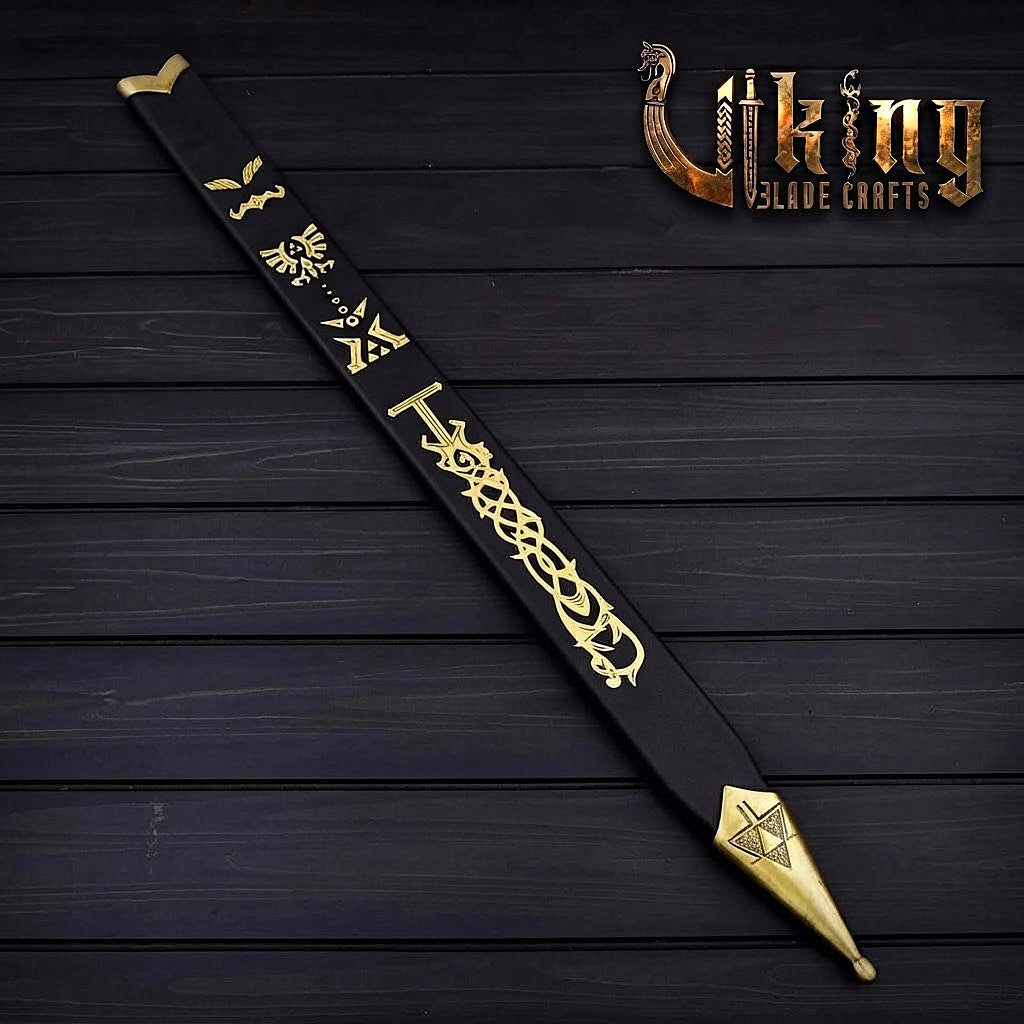 Zelda-Inspired Goddess Longsword | Blue or Black Handle | Matching Scabbard