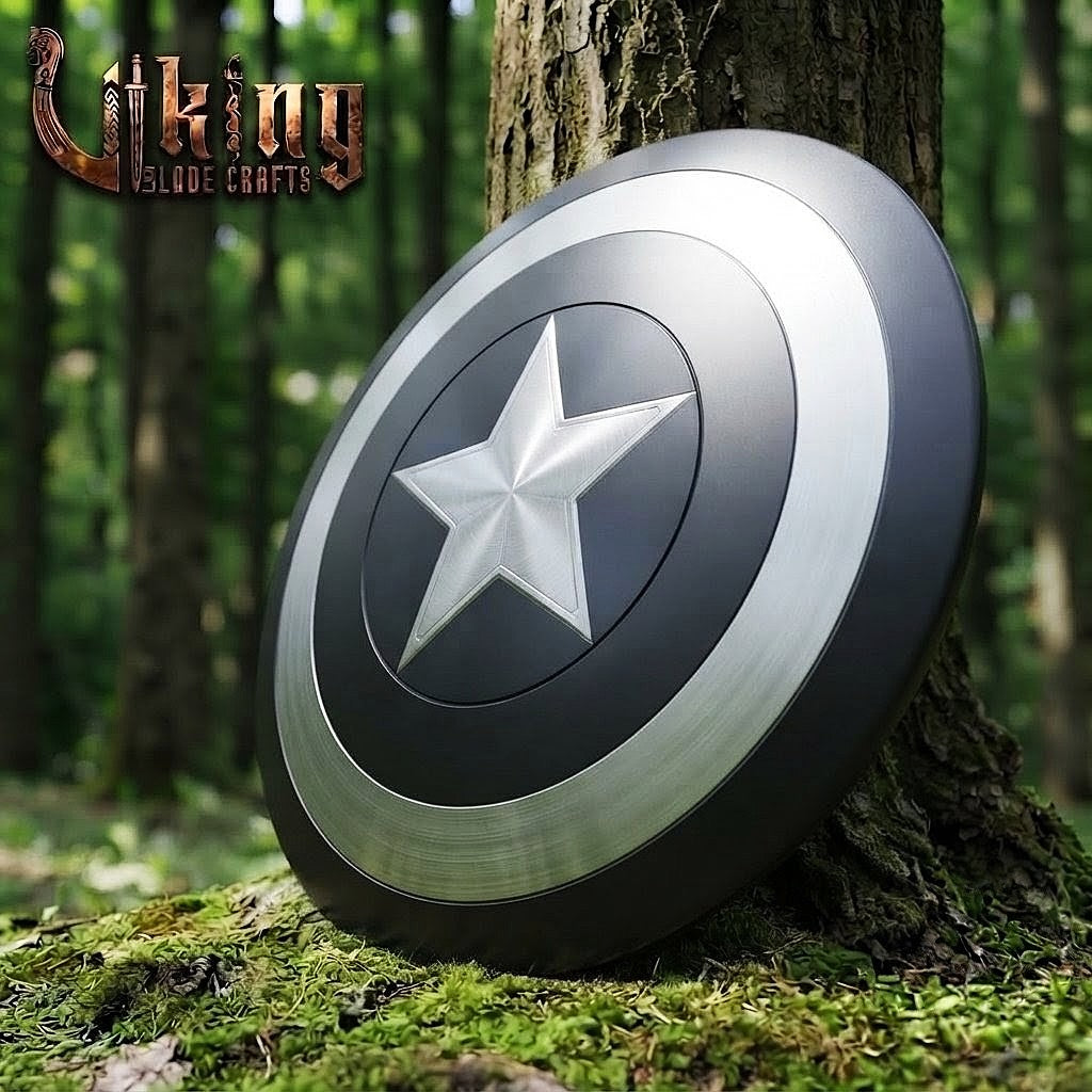The Stealth Avenger’s Aegis 24" Hardened Steel Black Captain America Shield