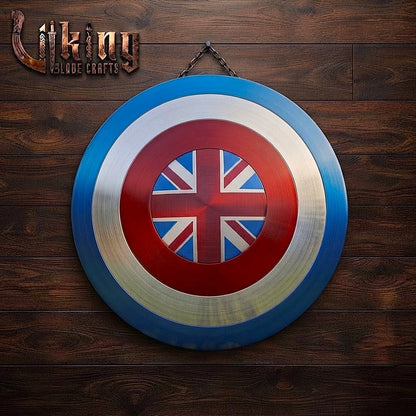 The Captain Carter Aegis 24" Hardened Steel Union Jack Shield