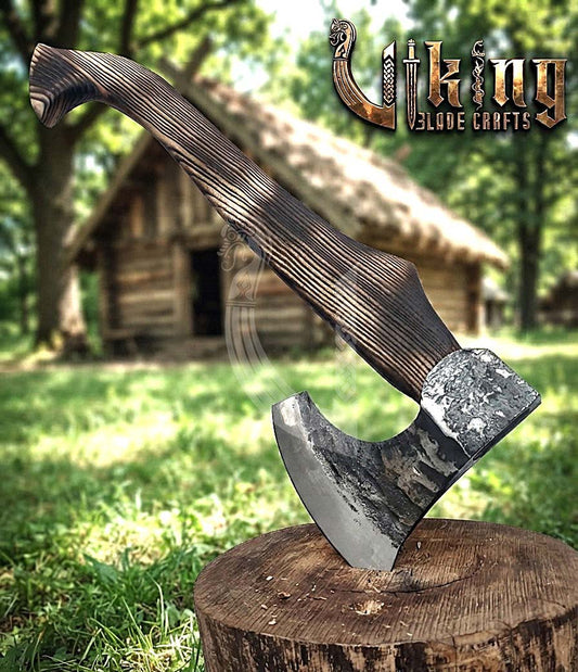True Hand-Forged Viking Bearded Axe 30" | Heavy-Duty Carbon Steel Skeggøx