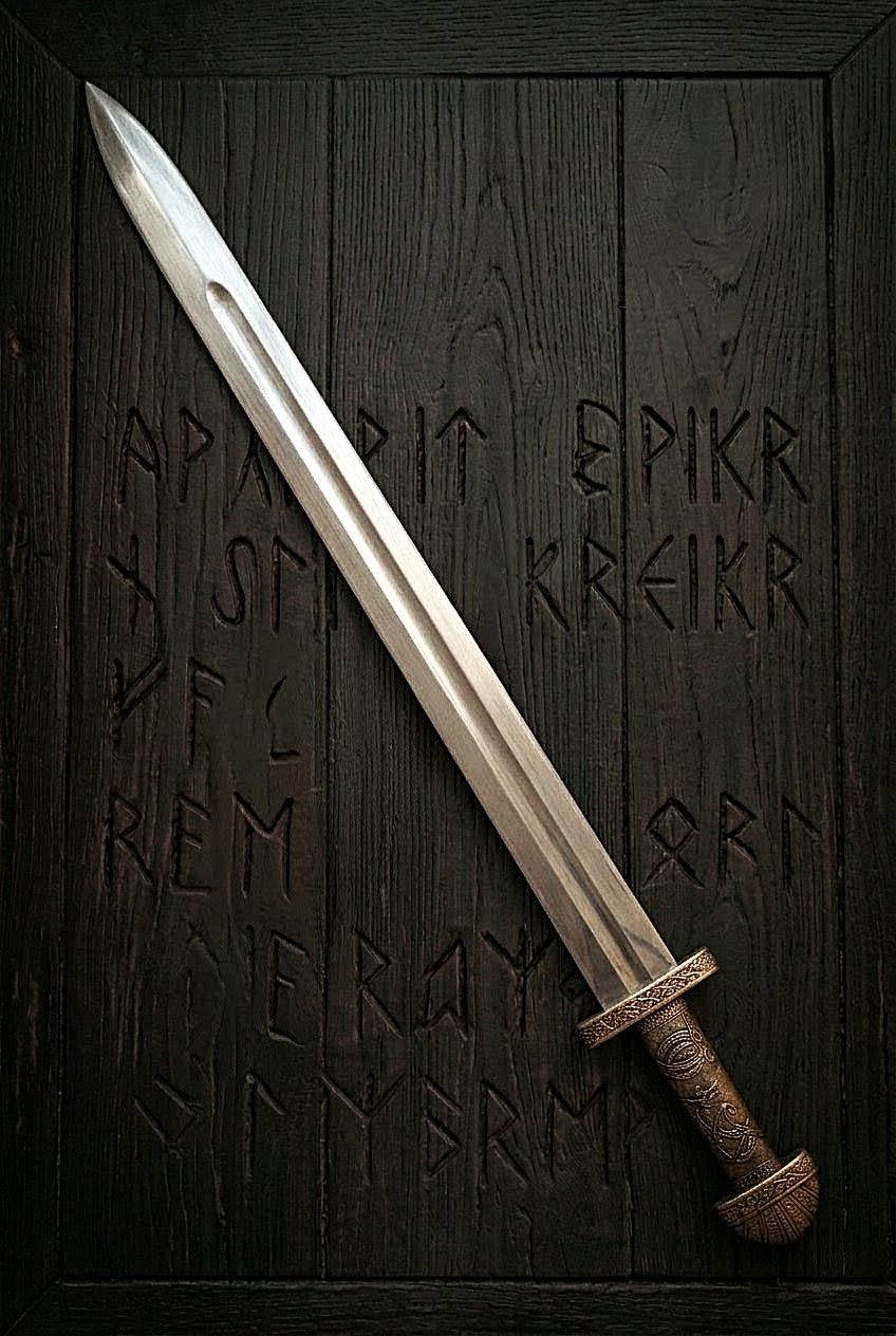 Oslo Viking Sword with Scabbard | Intricately Crafted Norse Blade