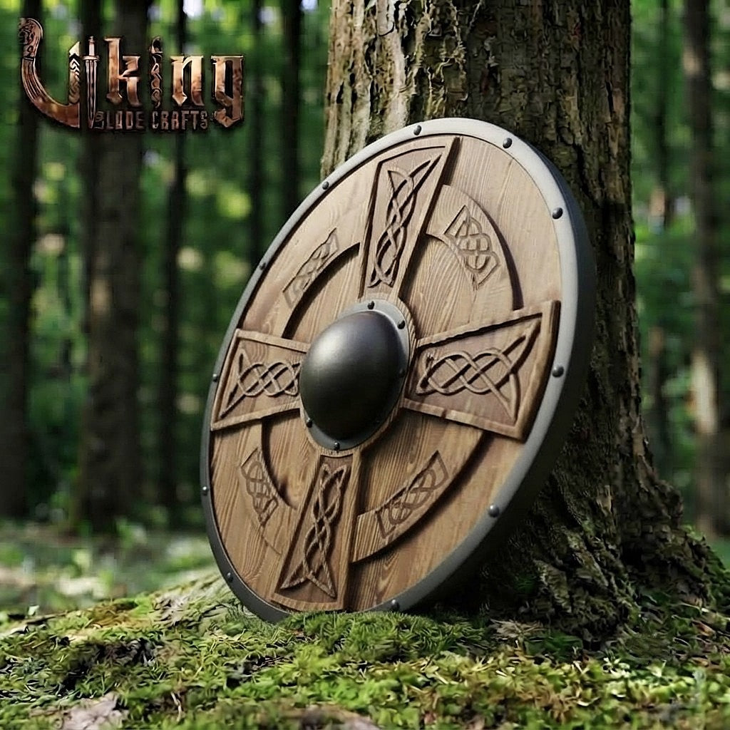 The Yggdrasil Heart 3D Carved Ash Wood Viking Shield