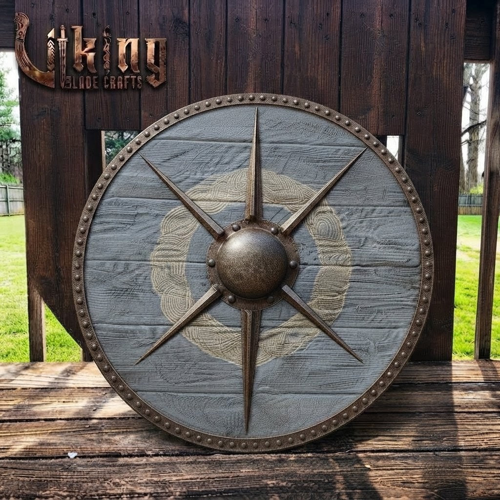 The Ægir’s Compass: 6-Spoke Star-Burst Viking Shield