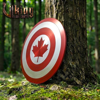 The Guardian’s Aegis 24" Hardened Steel Maple Leaf Shield