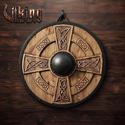 The Yggdrasil Heart 3D Carved Ash Wood Viking Shield