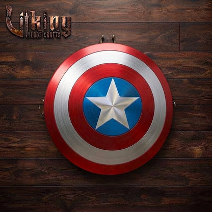 The First Avenger’s Aegis 24" Hardened Steel Captain America Shield