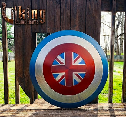 The Captain Carter Aegis 24" Hardened Steel Union Jack Shield