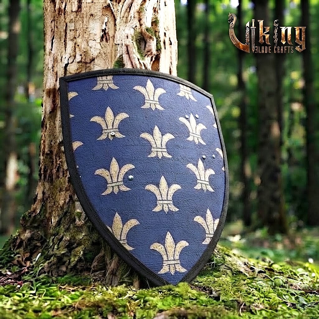 The Sovereign’s Aegis Fleur-de-lis Royal Medieval Heater Shield
