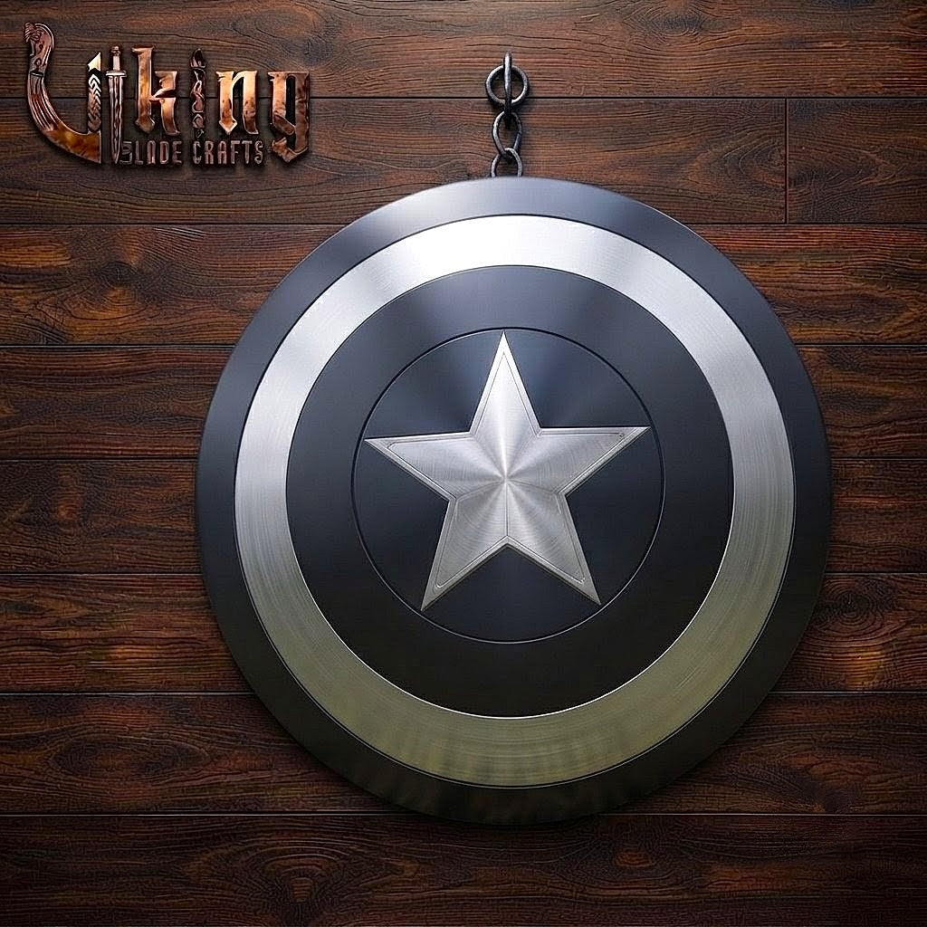 The Stealth Avenger’s Aegis 24" Hardened Steel Black Captain America Shield