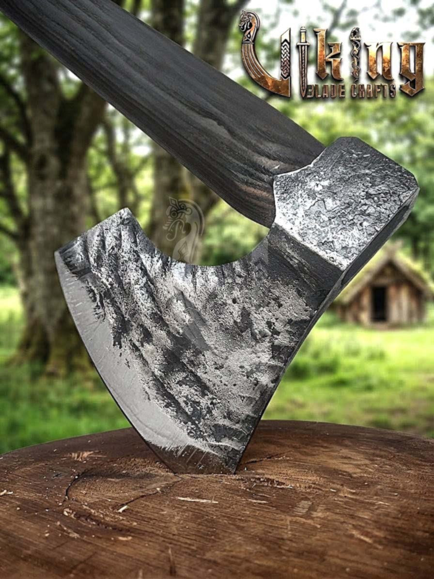 True Hand-Forged Viking Bearded Axe 30" | Corrugated Skeggøx