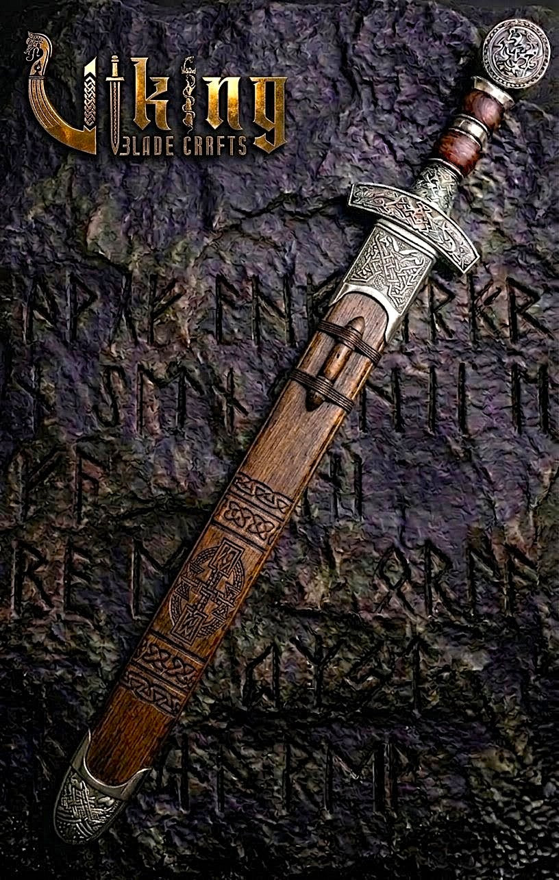 Hand-Forged Viking Sword – Custom Stainless Steel Norse Blade with Scabbard