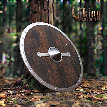 The Skjöldr of Kattegat Horizontal Flanged-Brace Norse Shield