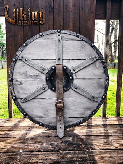 The Jörmungandr Skjöldr Red & Black Midgard Serpent Viking Shield
