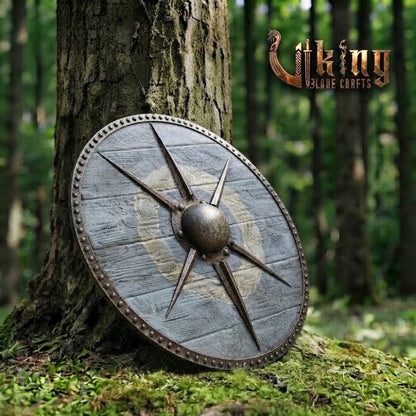 The Ægir’s Compass: 6-Spoke Star-Burst Viking Shield