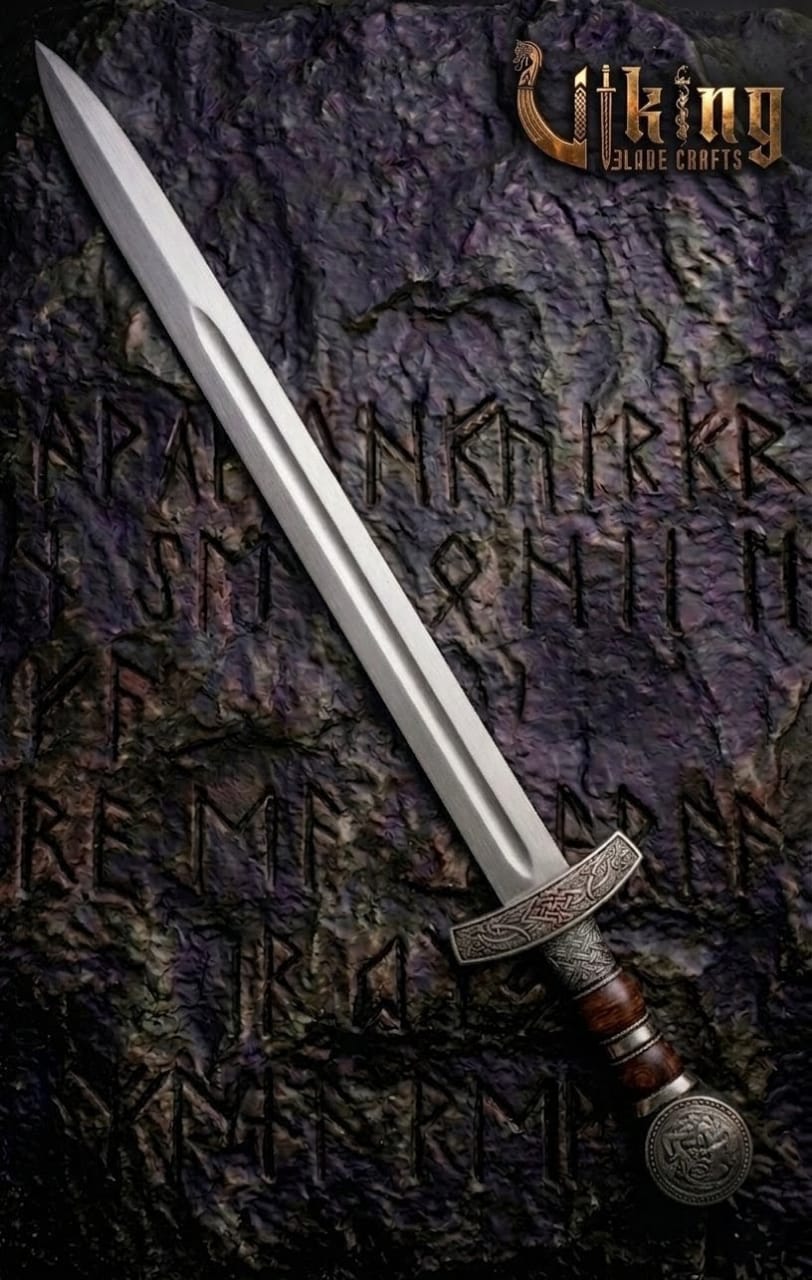 Hand-Forged Viking Sword – Custom Stainless Steel Norse Blade with Scabbard