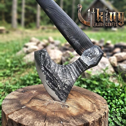 True Hand-Forged Viking Bearded Axe 30" | Fanned Broad-Beard Skeggøx