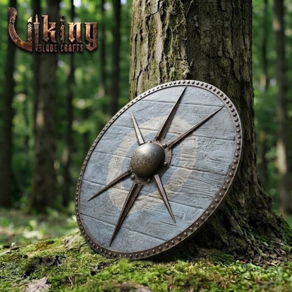 The Ægir’s Compass: 6-Spoke Star-Burst Viking Shield